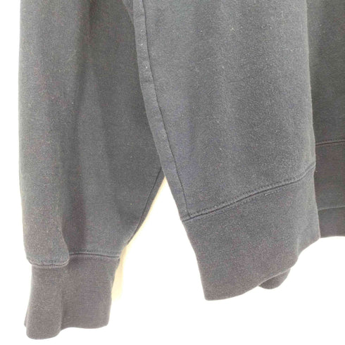 チャンピオン Champion 90-00S AUTHENTICタグ 企業ロゴ 刺繍 ハーフジップ スウェット メンズ import:L