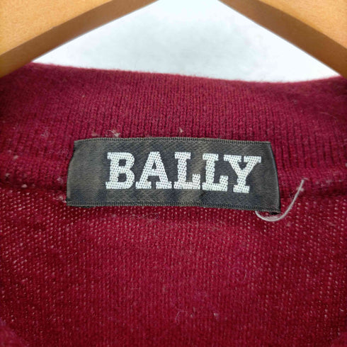 バリー BALLY 金釦 カシミアポロニット レディース
