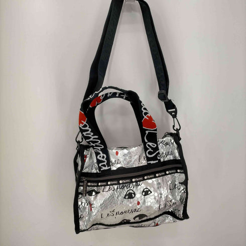 レスポートサック LeSportsac 2WAY シルバーショルダーバック レディース
