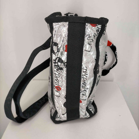 レスポートサック LeSportsac 2WAY シルバーショルダーバック レディース