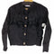 ザラ ZARA ノーカラー フェイクファーカーディガン レディース JPN:S