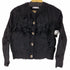 ザラ ZARA ノーカラー フェイクファーカーディガン レディース JPN:S