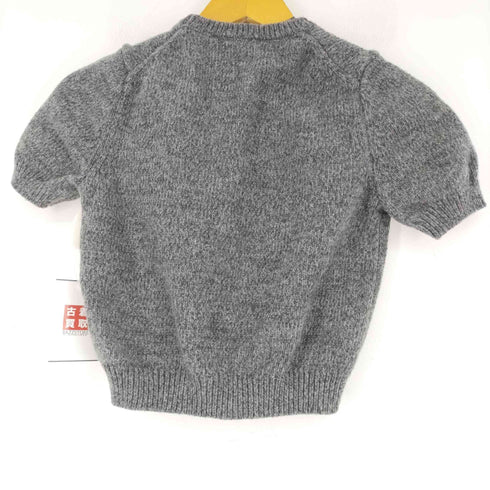 ザラ ZARA クロップドショートスリーブラウンドネックセーター レディース JPN:S