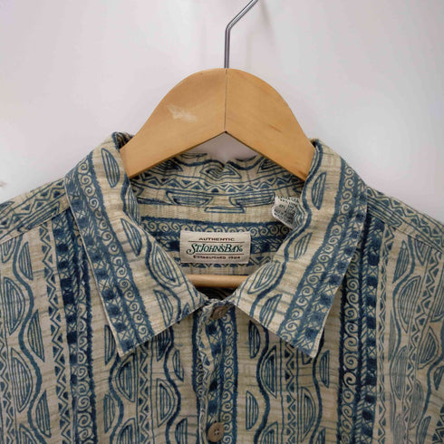 セントジョンズベイ STJOHNSBAY 総柄ショートスリーブシャツ ボックスシルエット メンズ JPN:XL