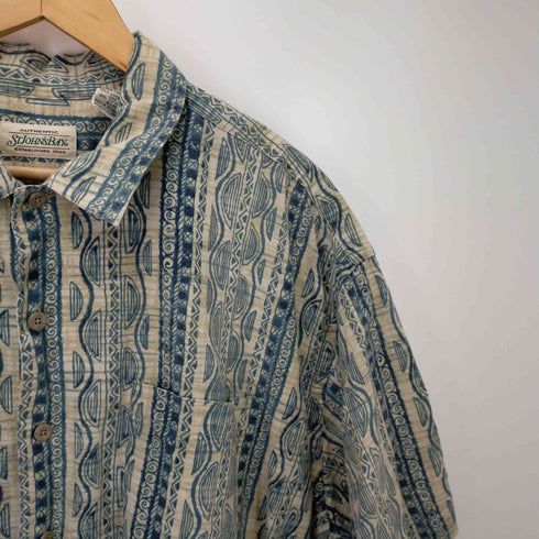 セントジョンズベイ STJOHNSBAY 総柄ショートスリーブシャツ ボックスシルエット メンズ JPN:XL