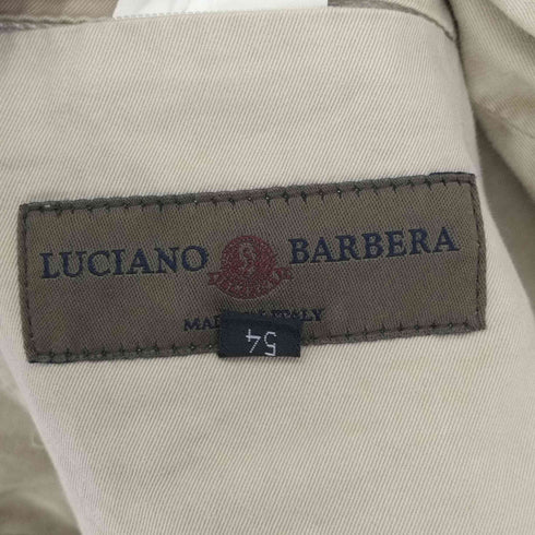 ルチアーノバルベラ LUCIANO BARBERA イタリア製 コットン ririジップ カバーオール ハーフコート ステンカラー メンズ EUR:54