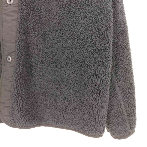 ワイルドシングス WILD THINGS PILE FLEECE NO COLLAR JACKET パイルフリースノーカラージャケット メンズ import:L