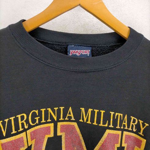 ジャンスポーツ JanSport USA製 VIRGINIA MILITARY クルーネックスウェット メンズ JPN:XL