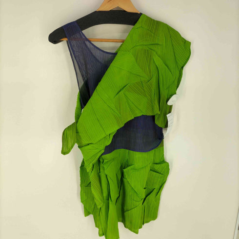 イッセイミヤケ ISSEY MIYAKE 変形レイヤード プリーツワンピース レディース JPN:S