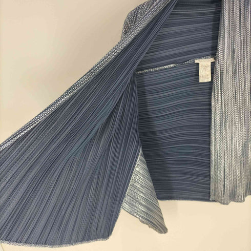 プリーツプリーズイッセイミヤケ PLEATS PLEASE ISSEY MIYAKE 箔プリント プリーツカーディガン 羽織り レディース JPN:3
