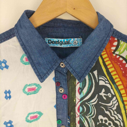 デシグアル Desigual カラフル刺繍プリント長袖シャツ レディース JPN:XL