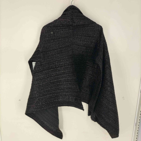 イッセイミヤケ ISSEY MIYAKE 変形ラメカーディガン ケープ レディース JPN:2