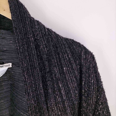 イッセイミヤケ ISSEY MIYAKE 変形ラメカーディガン ケープ レディース JPN:2
