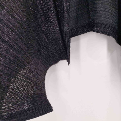 イッセイミヤケ ISSEY MIYAKE 変形ラメカーディガン ケープ レディース JPN:2