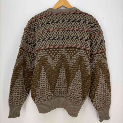 イッセイミヤケ ISSEY MIYAKE 70-80s by ALL STYLE 初期タグ ウール混 切り替え ニット メンズ