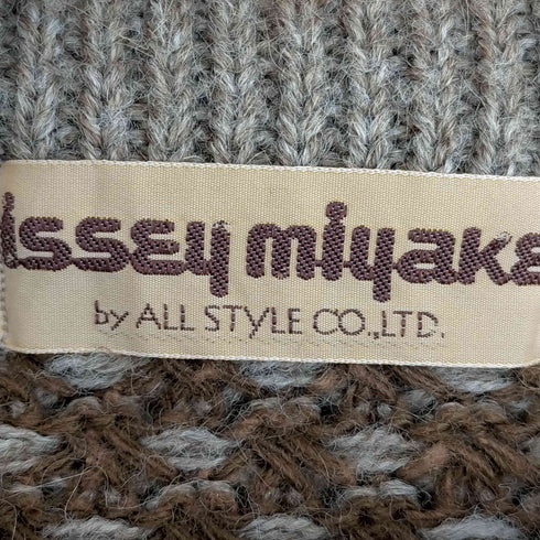 イッセイミヤケ ISSEY MIYAKE 70-80s by ALL STYLE 初期タグ ウール混 切り替え ニット メンズ