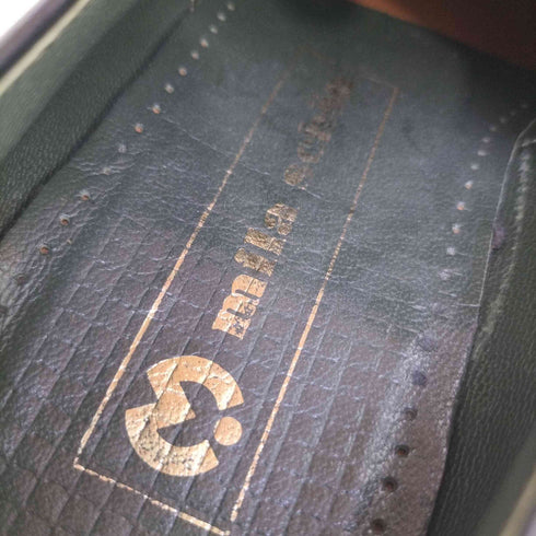 ミラショーン mila schon ロゴ刻印 レザー ローファー メンズ 6