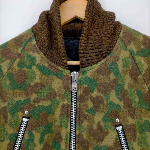 モニタリー MONITALY USA製 八の字 camo bomberジャケット メンズ US:36