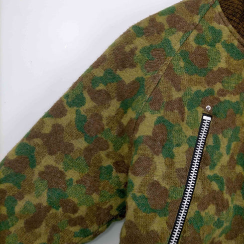 モニタリー MONITALY USA製 八の字 camo bomberジャケット メンズ US:36