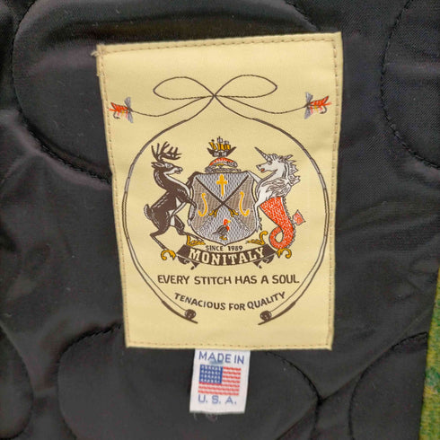 モニタリー MONITALY USA製 八の字 camo bomberジャケット メンズ US:36
