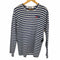 プレイコムデギャルソン PLAY COMME des GARCONS 19AW AD2019 Striped T-Shirt With Double Heart メンズ JPN:XL