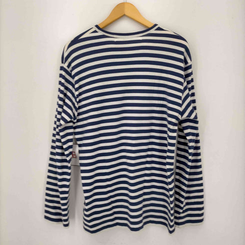 プレイコムデギャルソン PLAY COMME des GARCONS 19AW AD2019 Striped T-Shirt With Double Heart メンズ JPN:XL