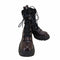 イデム IDEM lace up socks boots リボン編み上げ厚底ブーツ レディース JPN:M