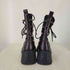 イデム IDEM lace up socks boots リボン編み上げ厚底ブーツ レディース JPN:M