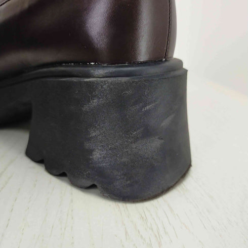 イデム IDEM lace up socks boots リボン編み上げ厚底ブーツ レディース JPN:M
