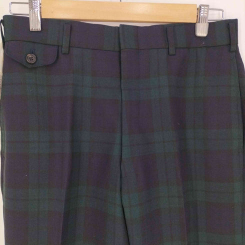 ビルブラス BILL BLASS ポリウール 5ポケット チェックスラックス メンズ ウエスト78