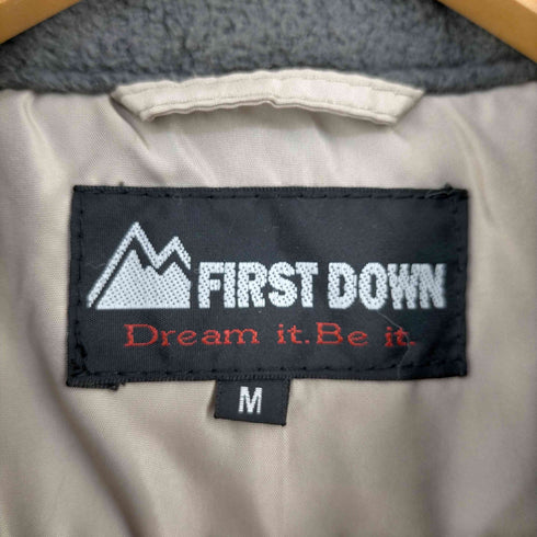 ファーストダウン FIRST DOWN 裏地かもフリース パデッドジャケット メンズ import:M