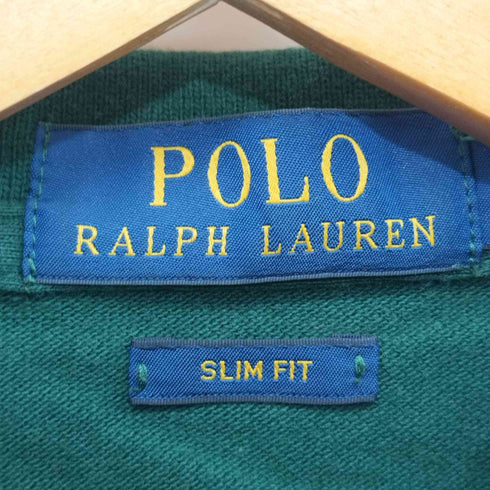 ポロラルフローレン POLO RALPH LAUREN slim fit ワンポイント鹿の子半袖ポロシャツ レディース import:S