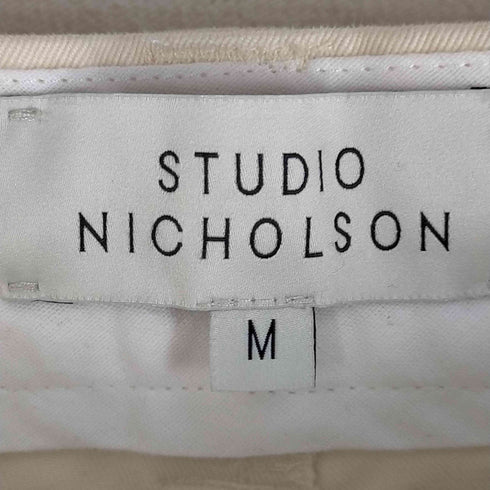 スタジオニコルソン STUDIO NICHOLSON 23AW Deep Pleat Volume Pant コットンタックワイドパンツ メンズ JPN:M