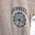 スポーツウエア Sportswear 80s USA製 NORTHWESTERN 1851 プリント リンガーTシャツ レディース import:XL