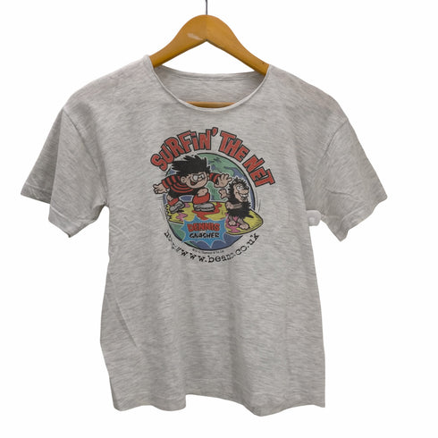 SURFiN' THE NET 染み込み キャラクタープリントTシャツ レディース