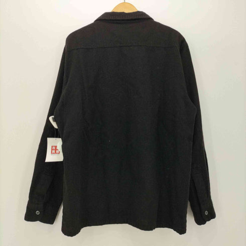 テンダーロイン TENDERLOIN ウールオープンカラーシャツ ボックスシルエット シェルボタン メンズ JPN:42