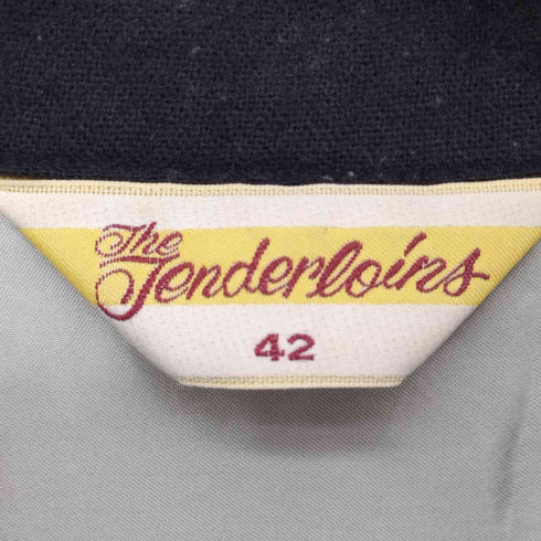 テンダーロイン TENDERLOIN ウールオープンカラーシャツ ボックスシルエット シェルボタン メンズ JPN:42