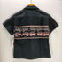 バンビーノ BAMBINO アズテック柄 S/S オープンカラーシャツ レディース JPN:1