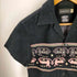 バンビーノ BAMBINO アズテック柄 S/S オープンカラーシャツ レディース JPN:1