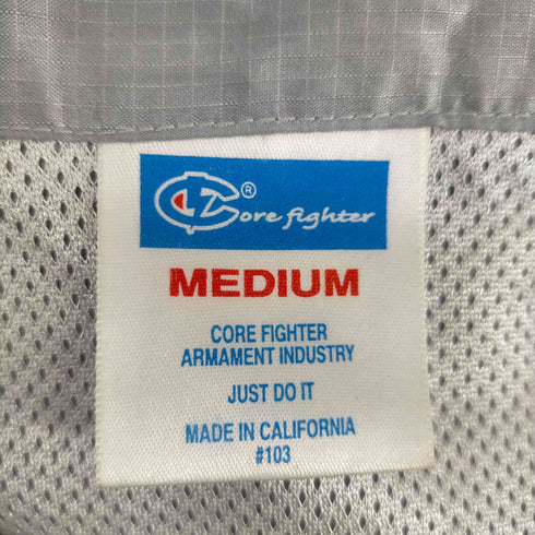 コアファイター Corefighter USA製 S/S ナイロンジップアップシャツ メンズ JPN:M