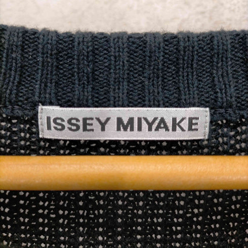 イッセイミヤケ ISSEY MIYAKE 90s 銀タグ リブラインコットンウールニット メンズ JPN:2