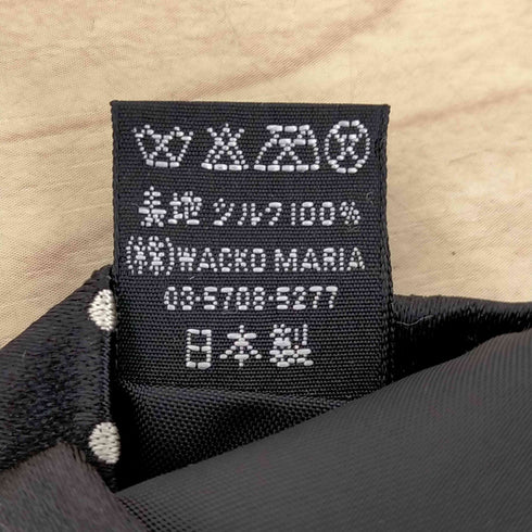 ワコマリア WACKO MARIA GUILTY PARTIES ドット柄女神像刺繍ネクタイ メンズ