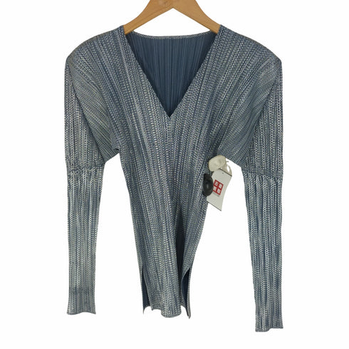 プリーツプリーズイッセイミヤケ PLEATS PLEASE ISSEY MIYAKE 箔プリントプリーツカットソー レディース JPN:4