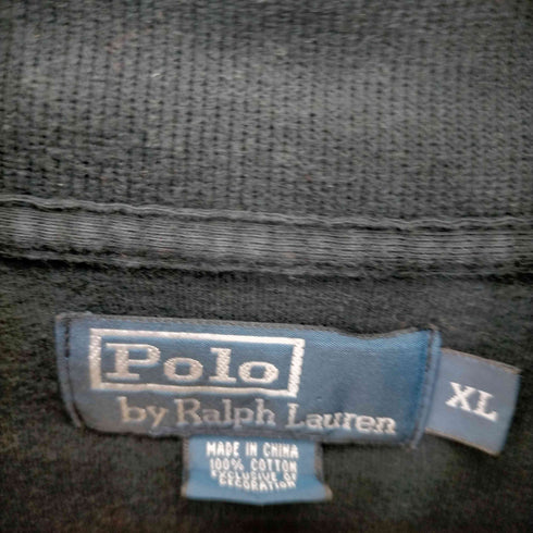 ポロバイラルフローレン Polo by RALPH LAUREN スモールポニー刺繍ハーフジップコットンニット メンズ import:XL