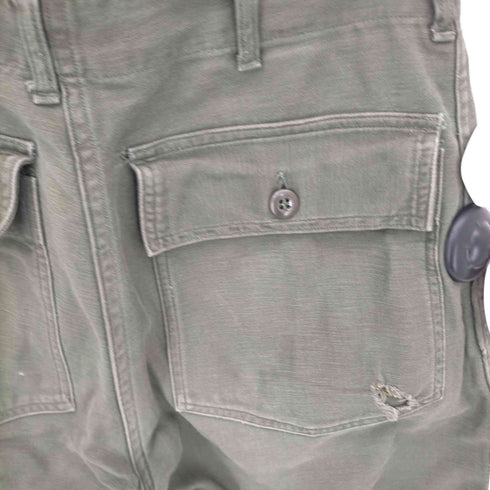 ユーエスアーミー US ARMY 60S サテンベイカーパンツ TROUSERS MAN'S COTTON SATEEN メンズ 32×33