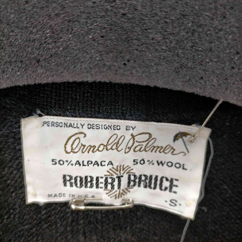 アーノルドパーマー Arnold Palmer ROBERT BRUCE 70S~80S アルパカウールコンビカーディガン メンズ import:S