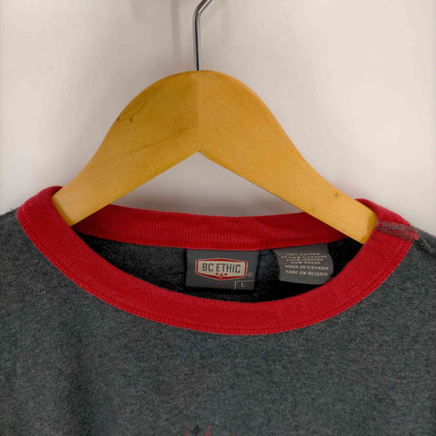 BC ETHIC BALDY'S HELMET SHOP リンガーTシャツ メンズ import:L