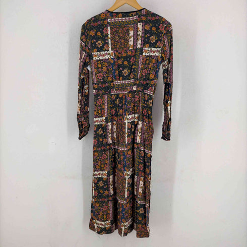 ザラ ZARA LONG PATCHWORK DRESS レディース S