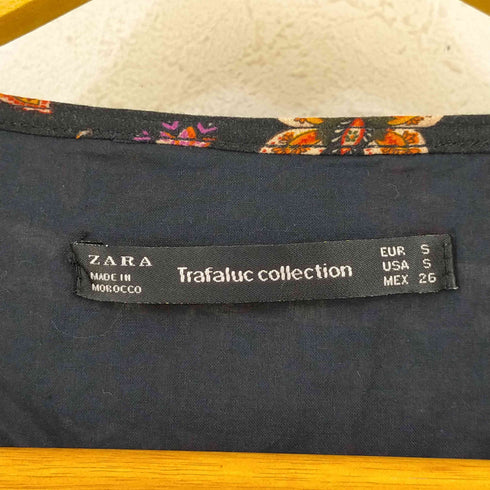 ザラ ZARA LONG PATCHWORK DRESS レディース S