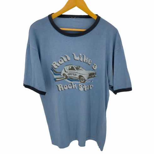 コピーライト入りリンガーTシャツ メンズ
